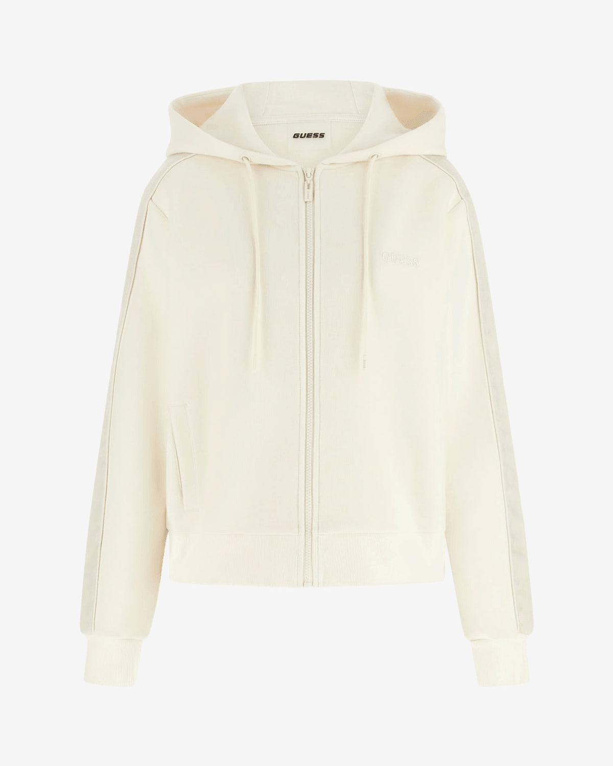 Felpa Guess Maryella Full Zip Nera Donna