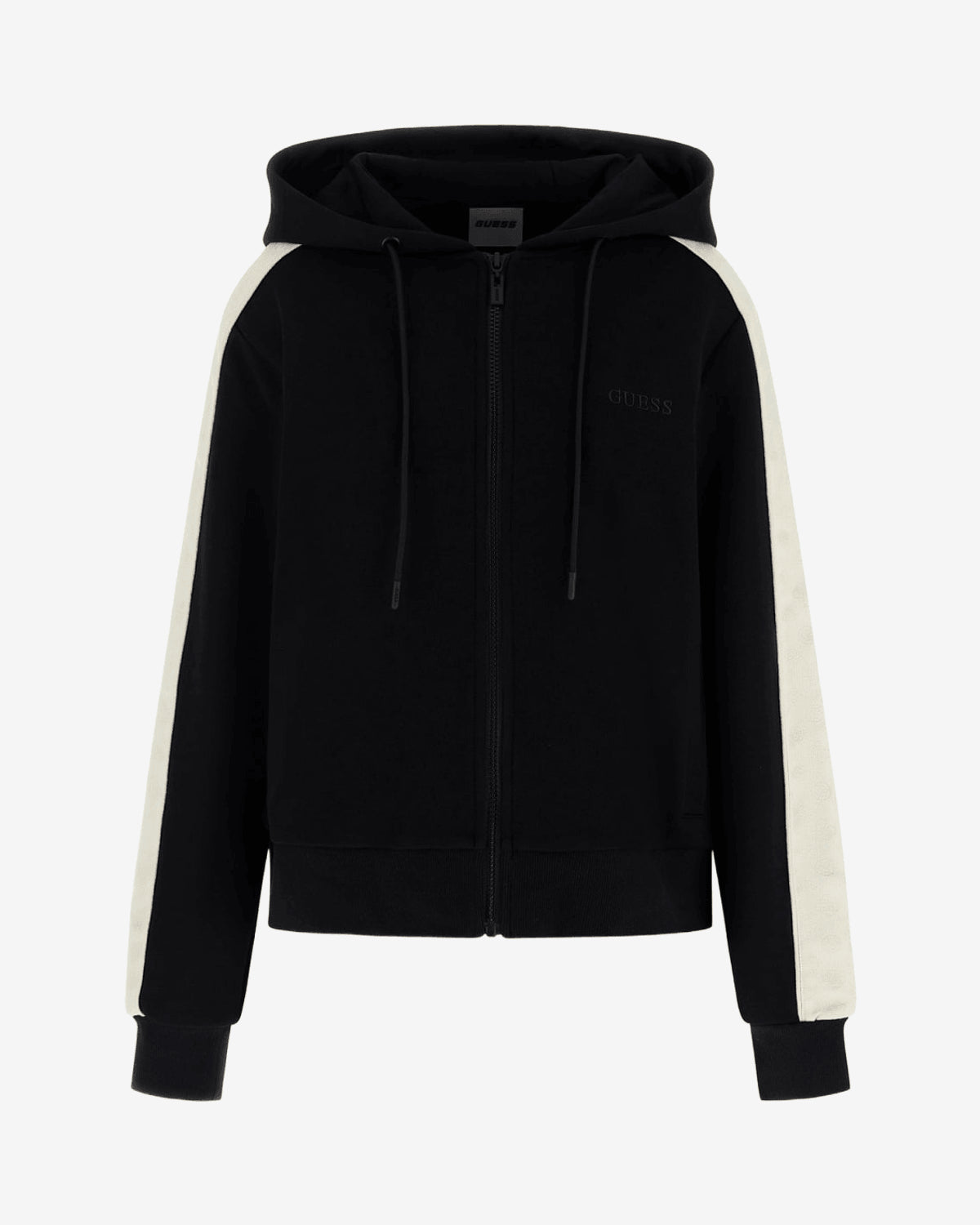 Felpa Guess Maryella Full Zip Nera Donna