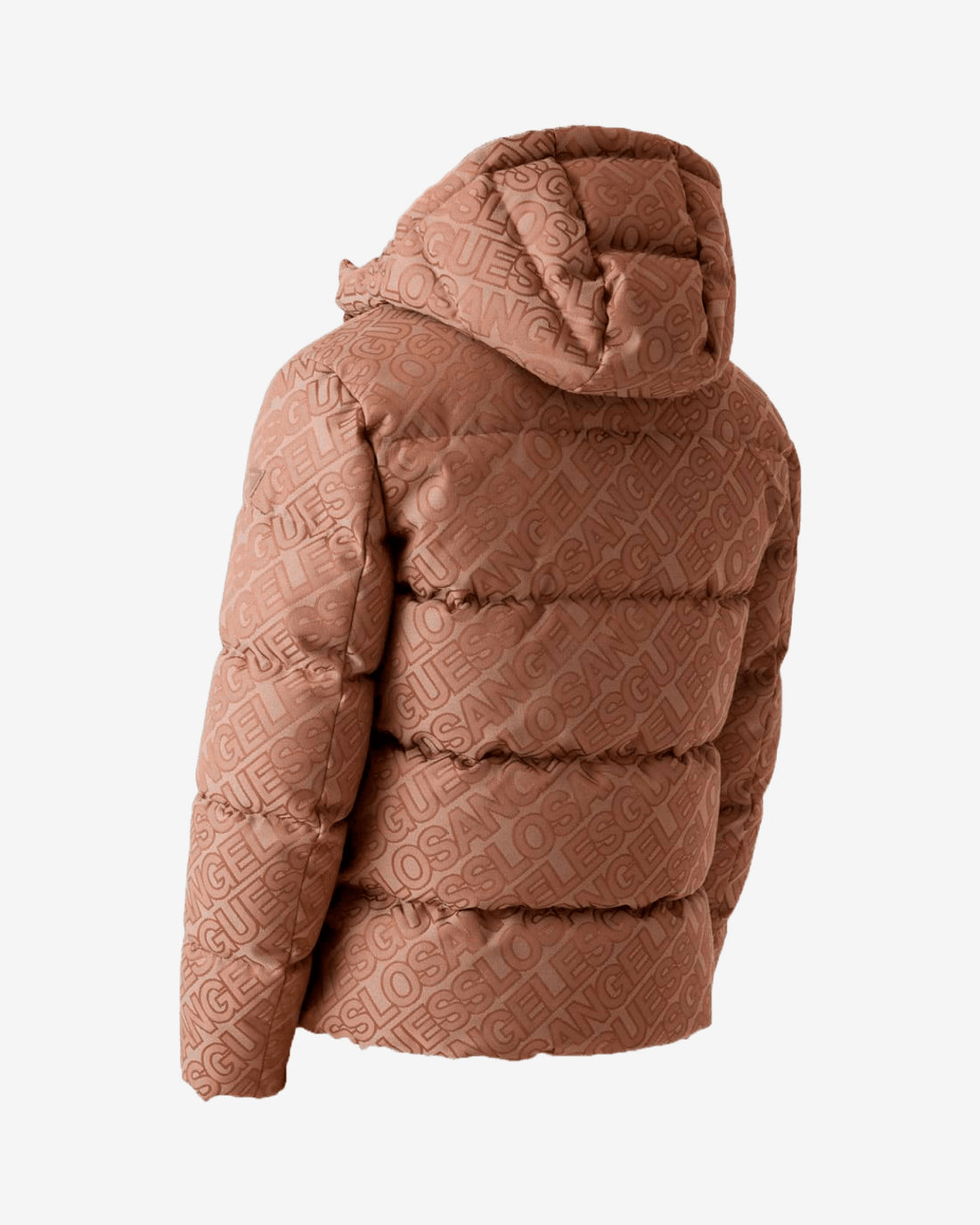 Giubbotto Puffer Guess Logo Beige Uomo