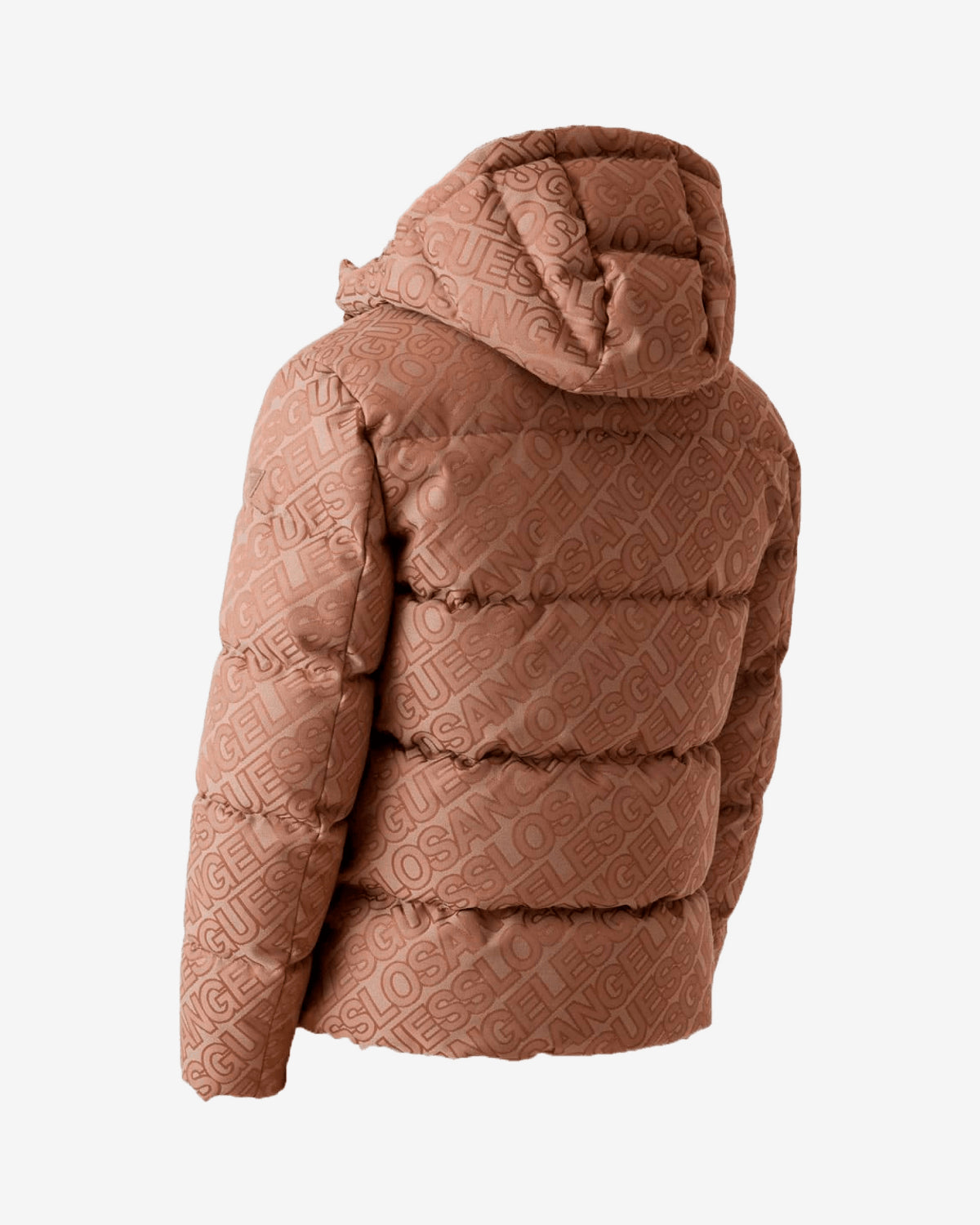 Giubbotto Puffer Guess Logo Beige Uomo