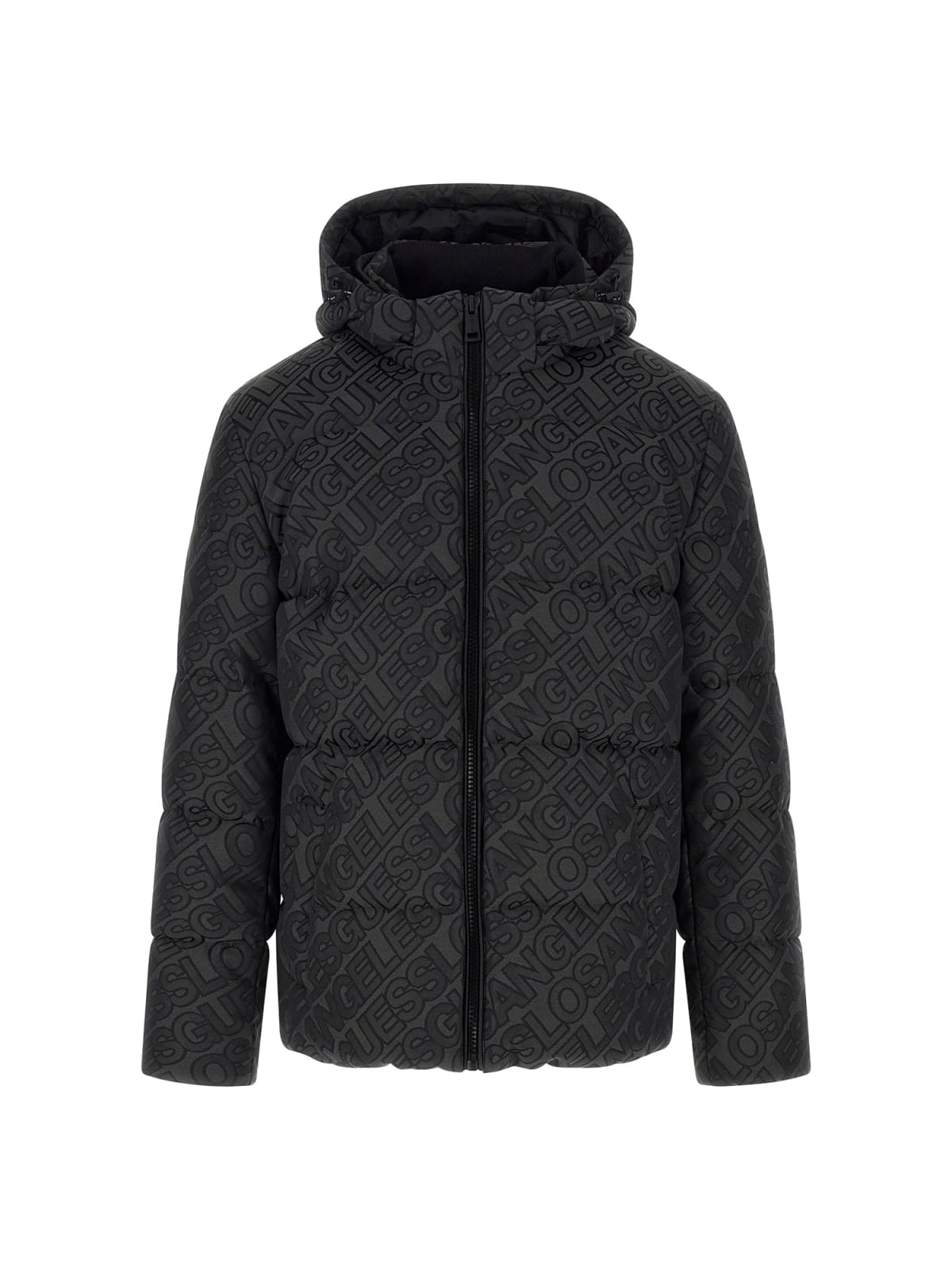 Giubbotto Puffer Guess Logo Beige Uomo