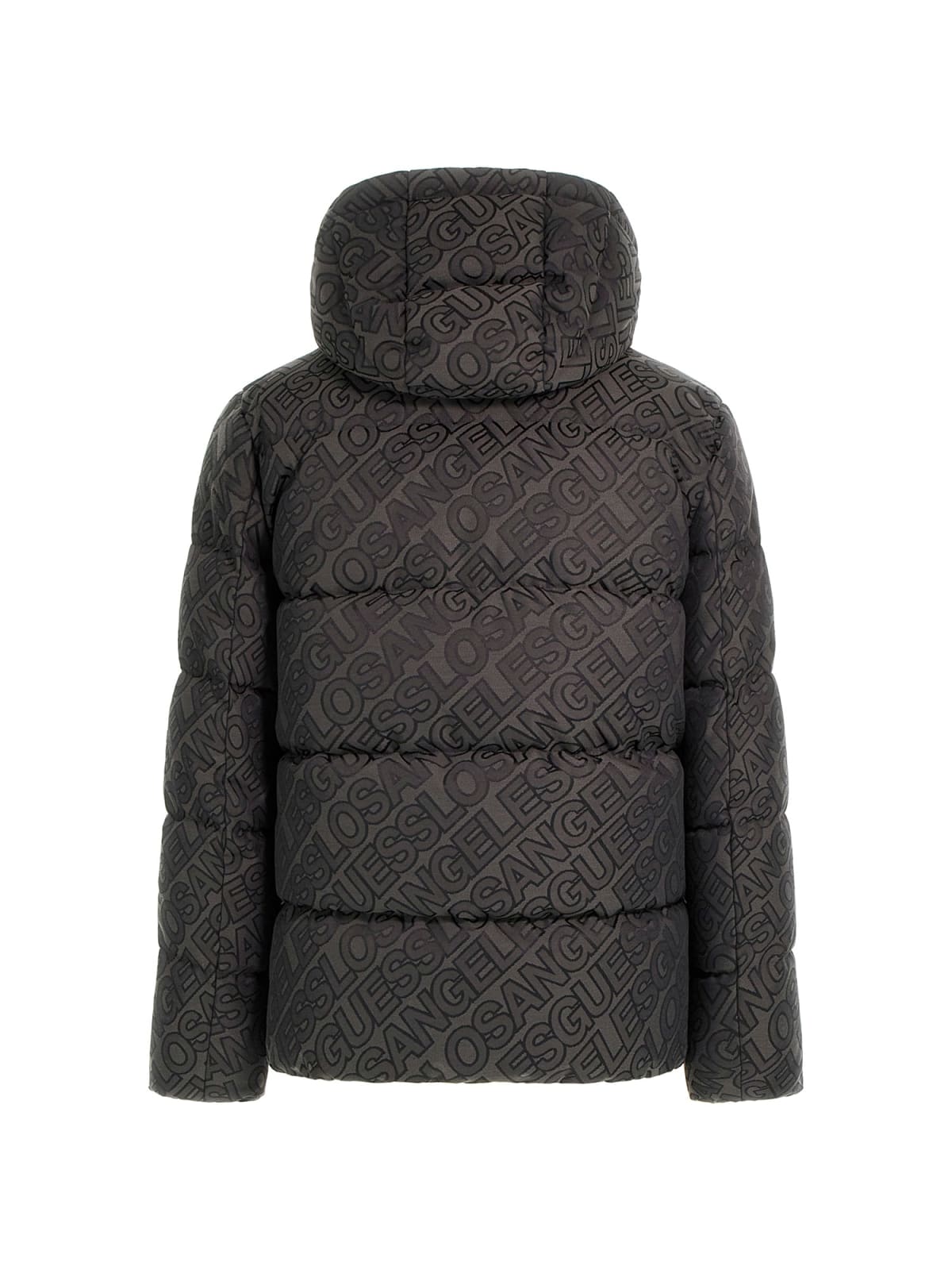 Giubbotto Puffer Guess Logo Beige Uomo