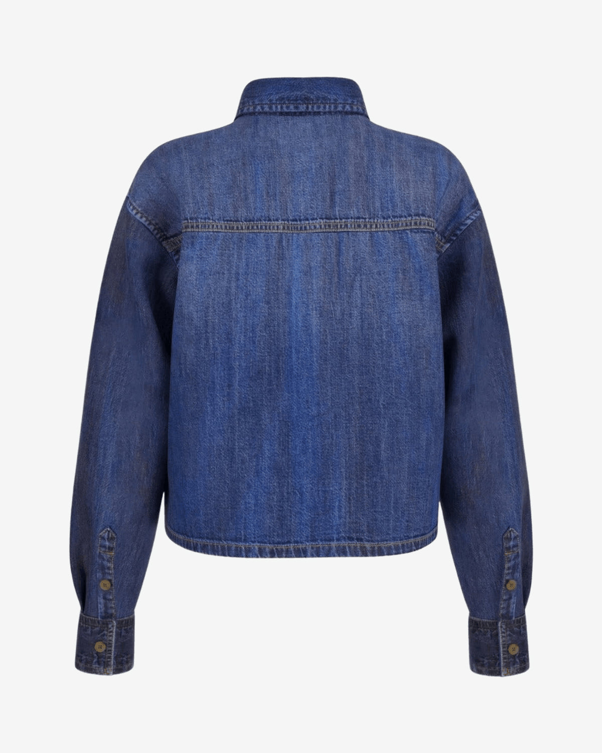 GJ CROPPED LS DENIM SHIRT