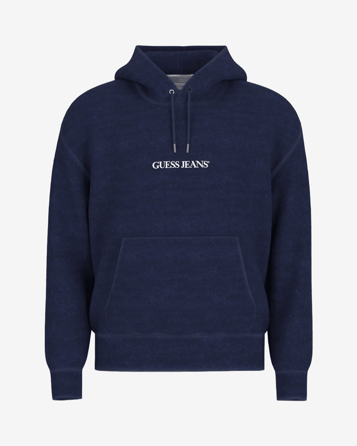 Felpa Uomo Guess Cotone Denim Hoodie