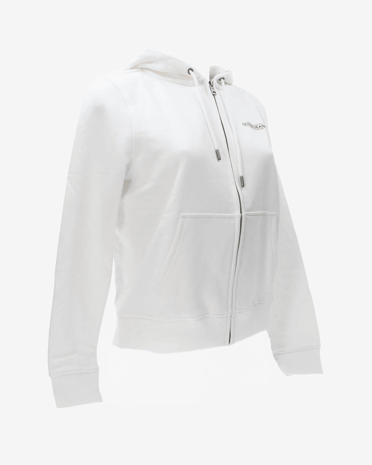 Felpa Guess Zip Hood Bianca Donna