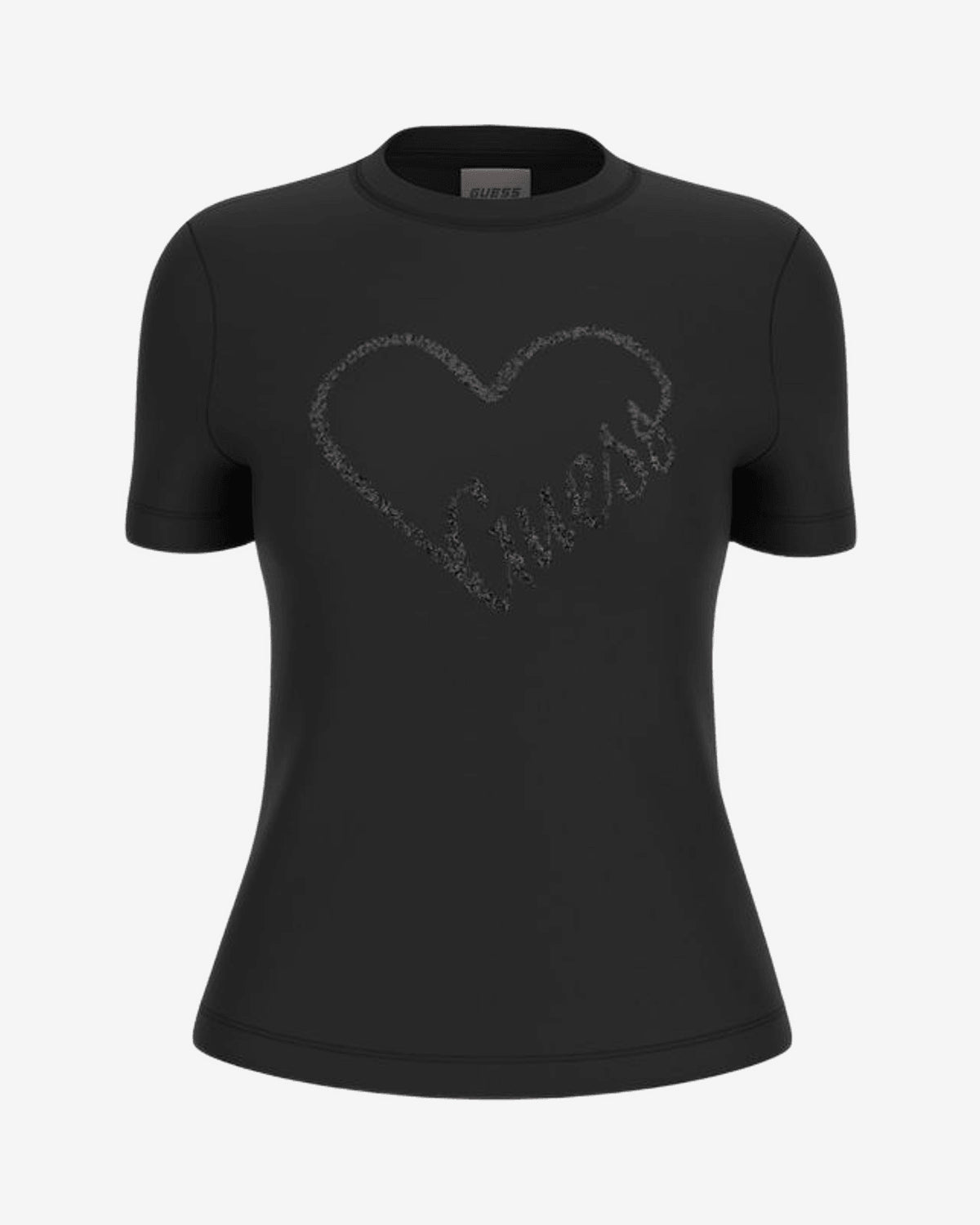 T-Shirt Guess Love Cuore Glitter Donna