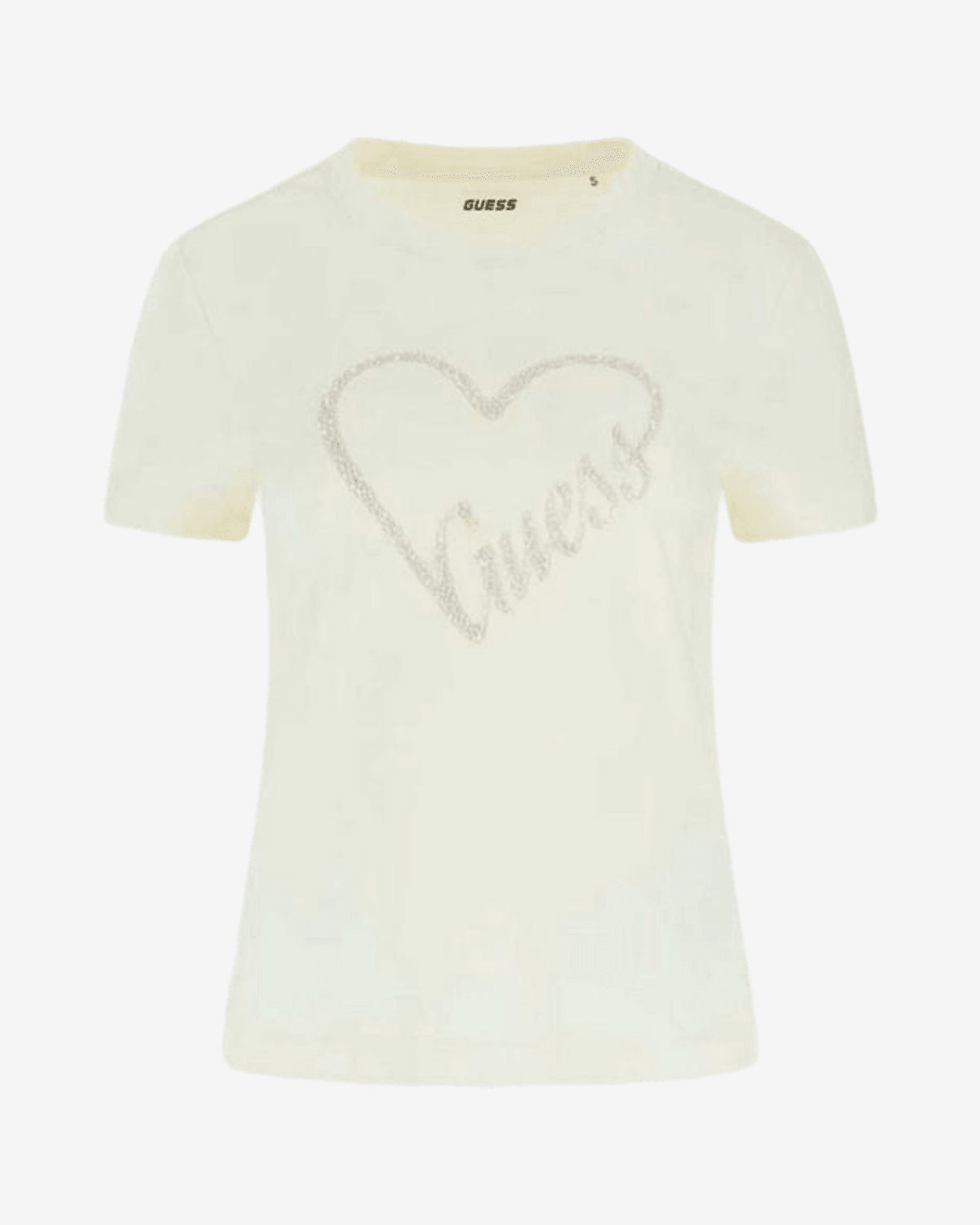 T-Shirt Guess Love Cuore Glitter Donna