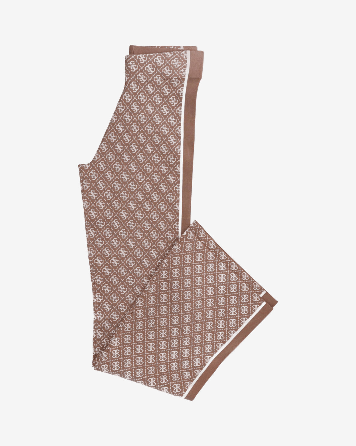 Pantaloni Guess Zampa Monogram Marrone Donna