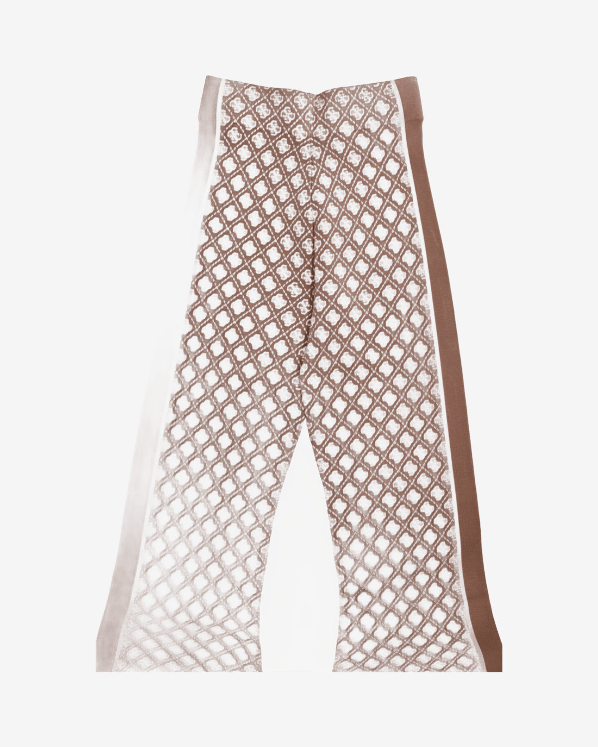 Pantaloni Guess Zampa Monogram Marrone Donna