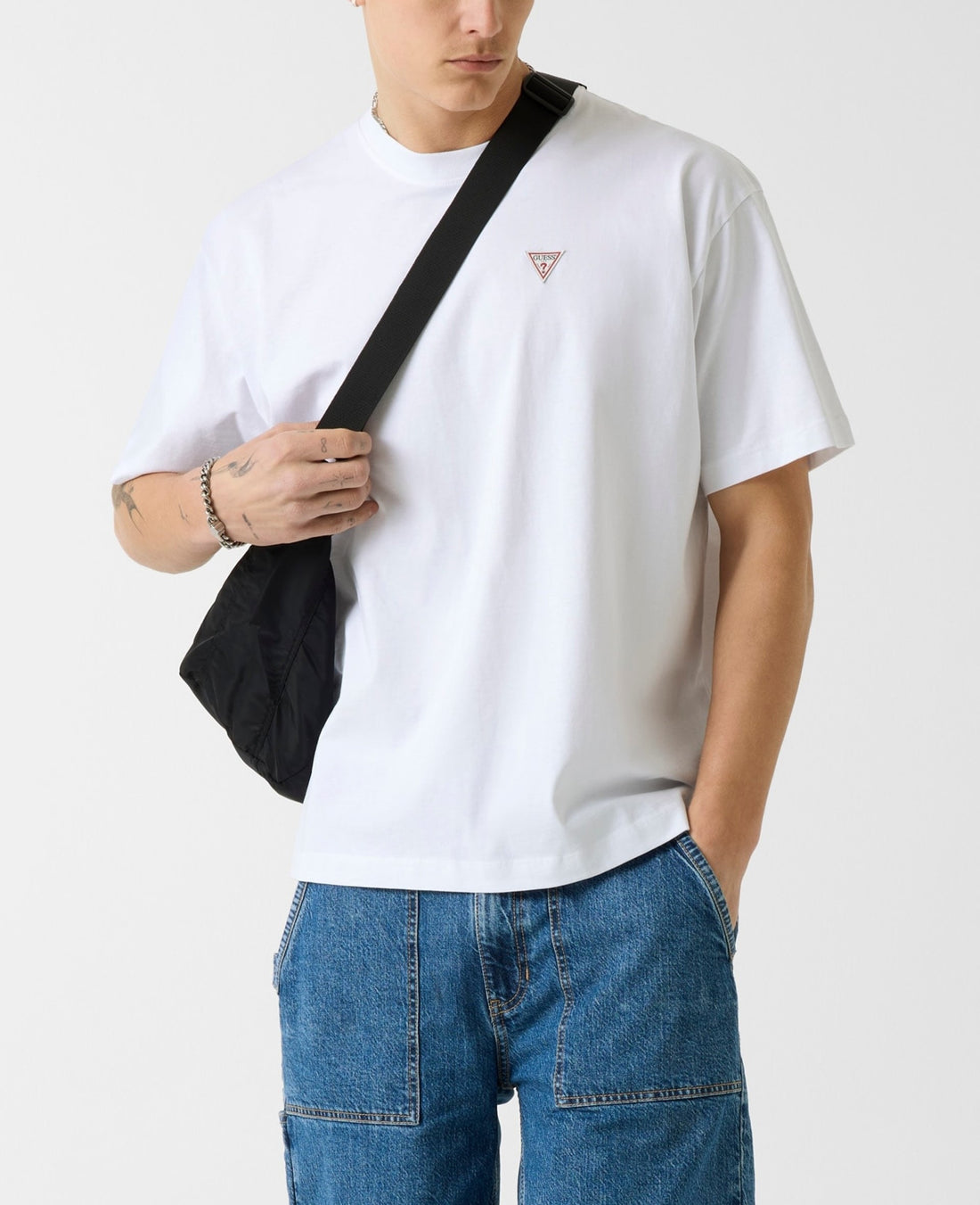 T-shirt Guess M4YI46K8FQ4 GJ SS CN MINI TRIANGLE