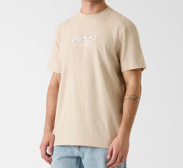 T-Shirt Guess Logo Ricamato Cotone