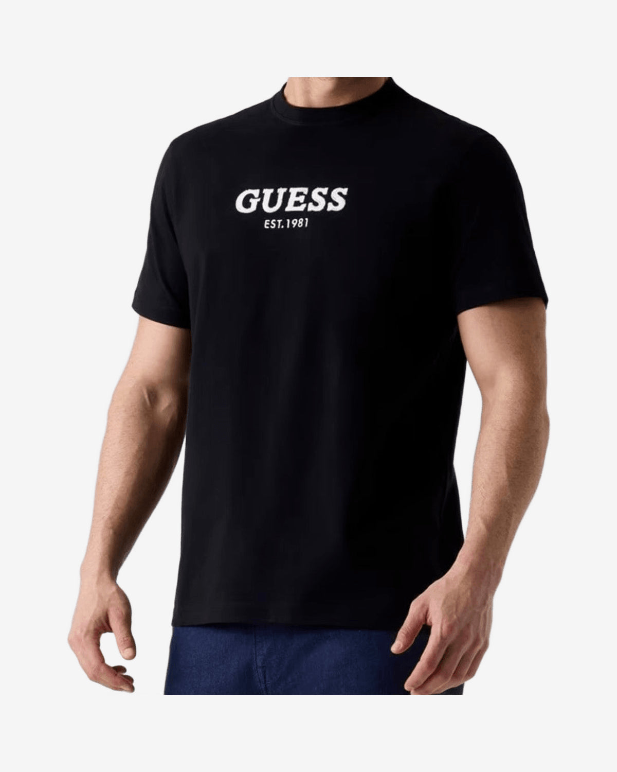 T-Shirt Guess Logo Ricamato Cotone