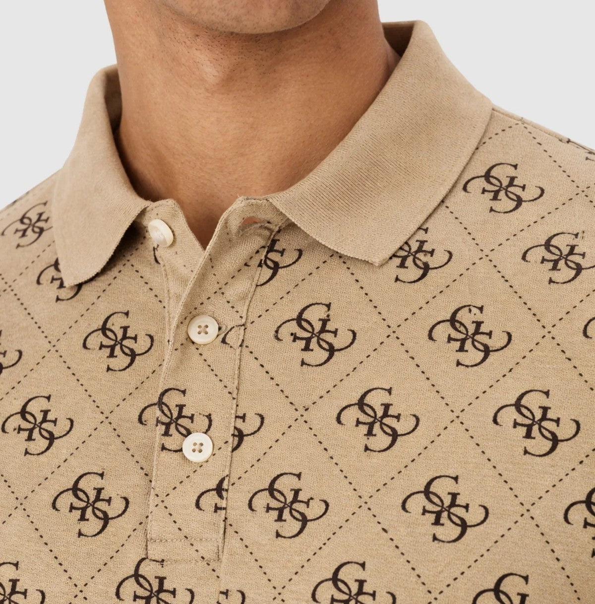 M6GP04K3073 SS ALL OVER 4G JACQUARD POLO