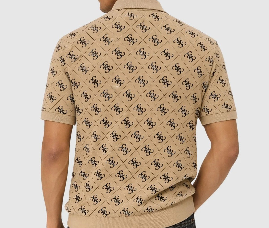 M6GP04K3073 SS ALL OVER 4G JACQUARD POLO