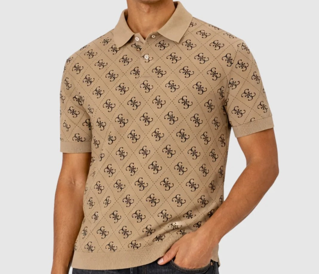 M6GP04K3073 SS ALL OVER 4G JACQUARD POLO