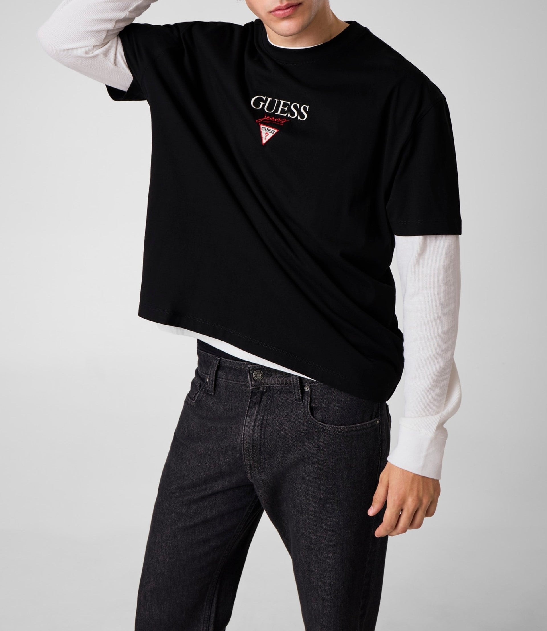T-shirt Guess M6RI45K8HM0 GJ SS OS BAKER LOGO TEE