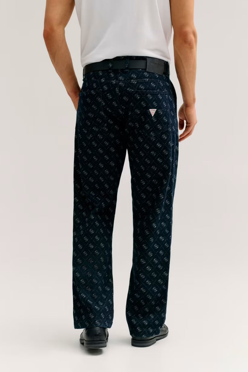 Jeans Guess M6YAV7D1290 DAMON CHINO WISLEY 4G LOGO