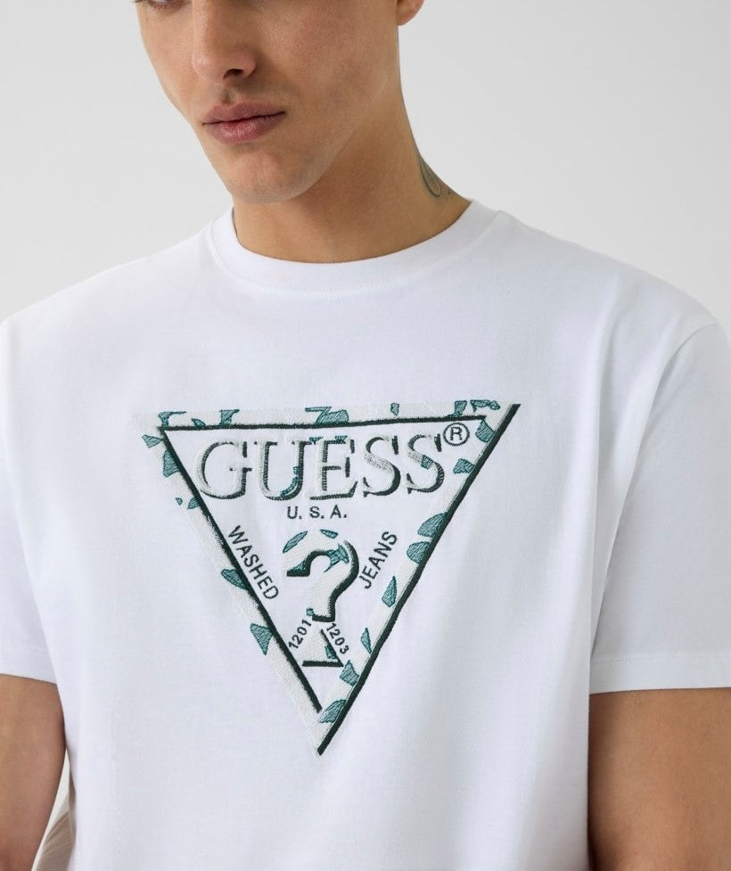 T-shirt Guess M6YI47K4233  TRIANGLE LEAVES EMBROIDE