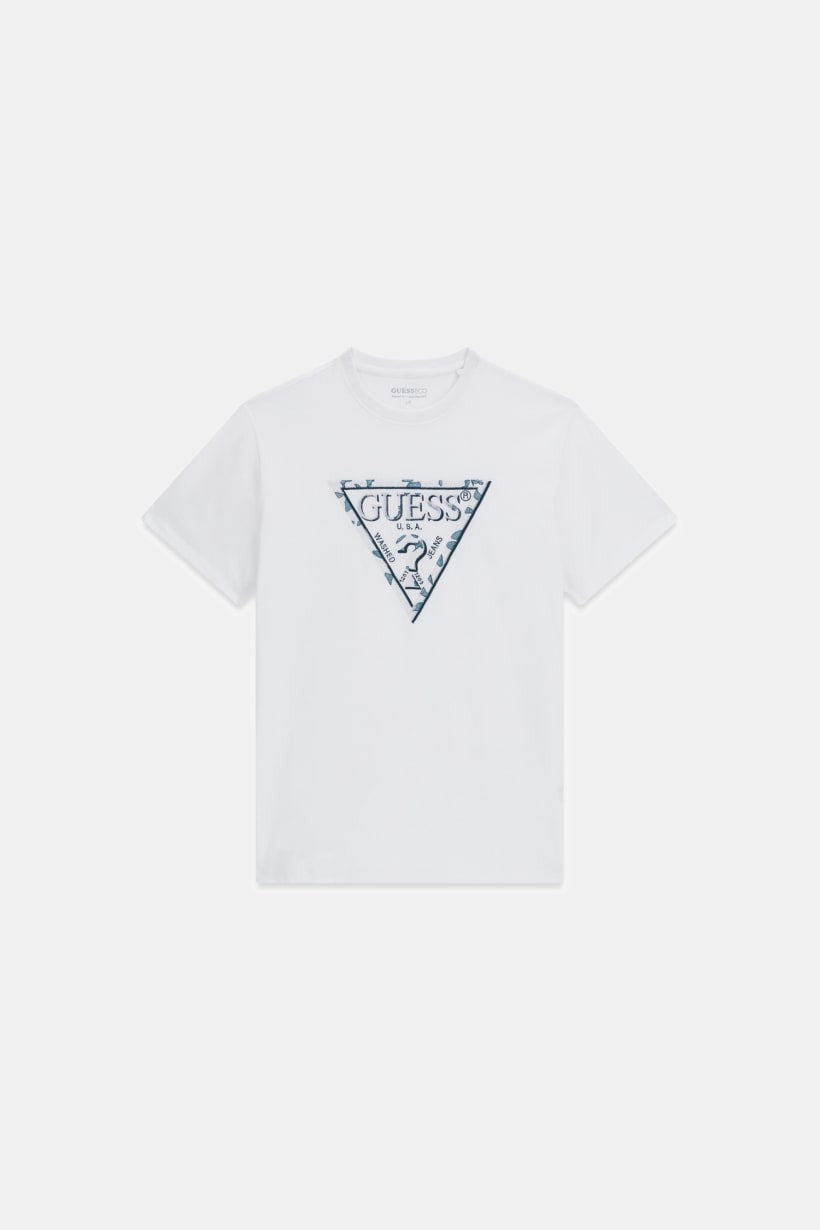 T-shirt Guess M6YI47K4233  TRIANGLE LEAVES EMBROIDE