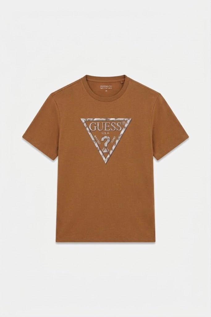 T-shirt Guess M6YI47K4233  TRIANGLE LEAVES EMBROIDE