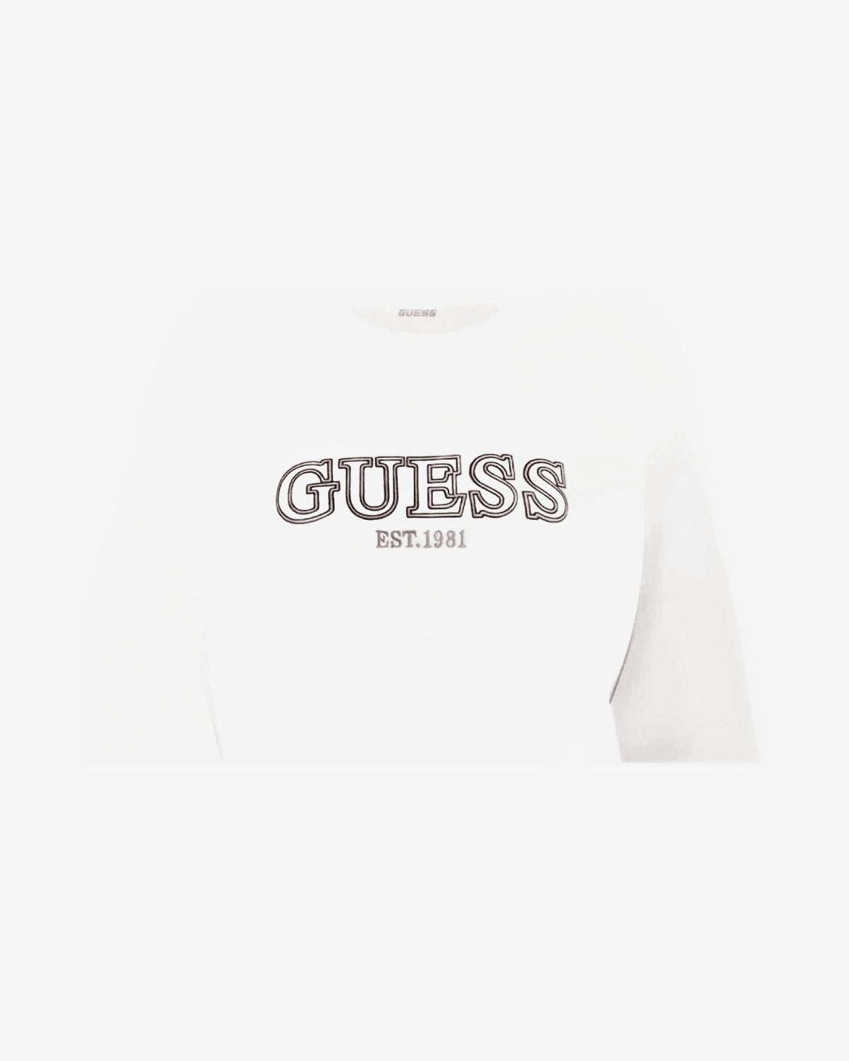 Felpa Guess Girocollo Bianca Donna