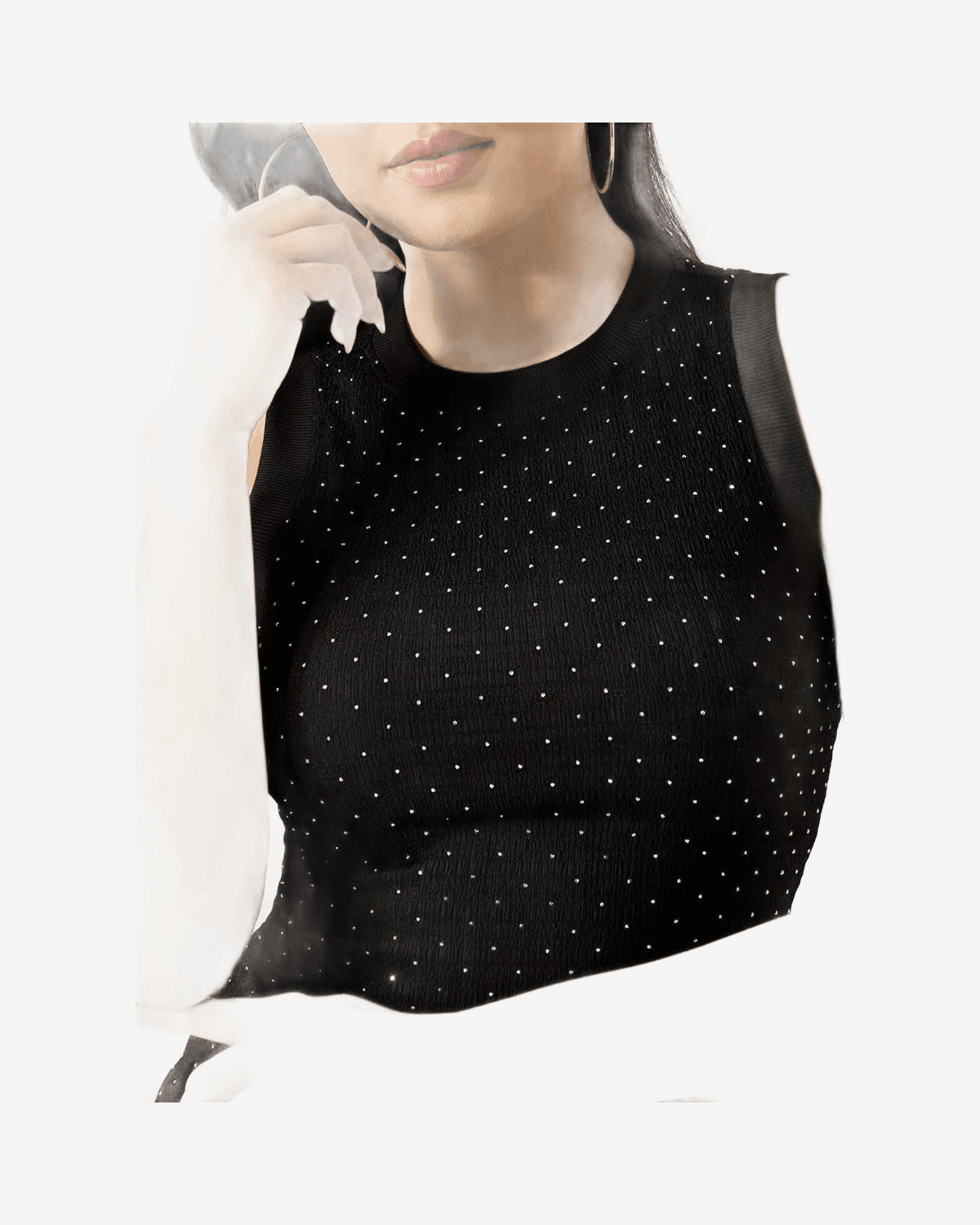 SL FRANCINE SMOCK HOTFIX TOP