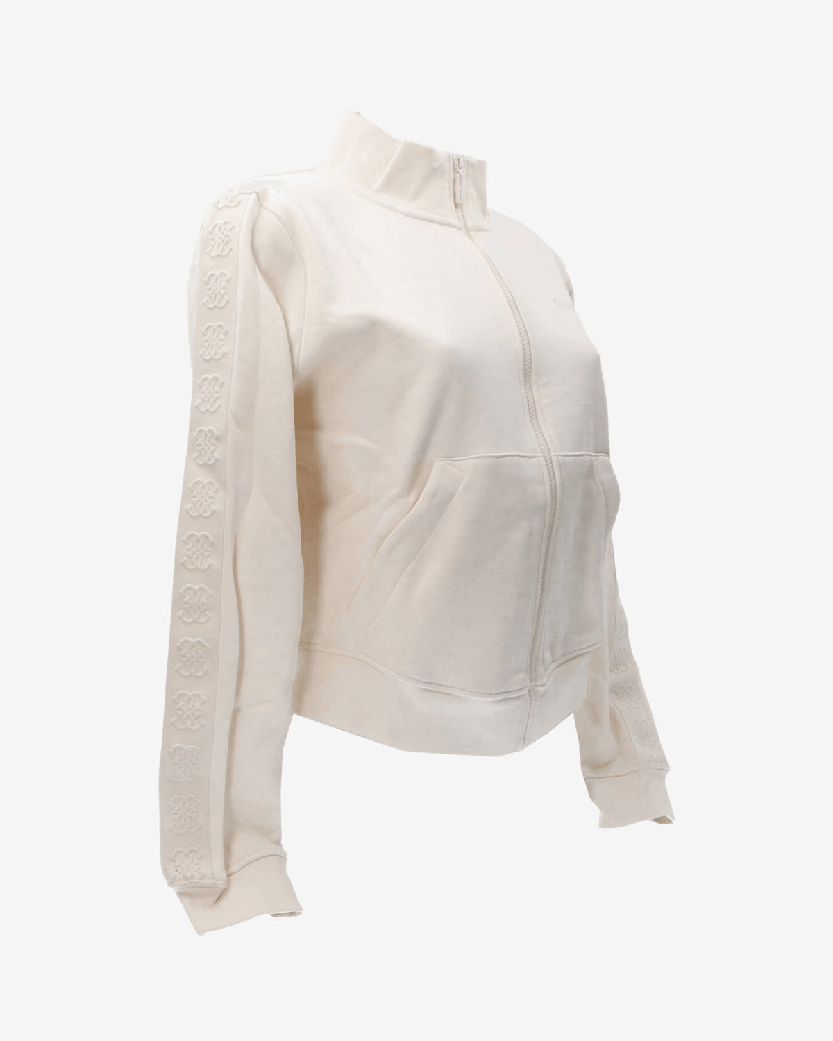 Guess Felpa Stacie Full Zip Bianco