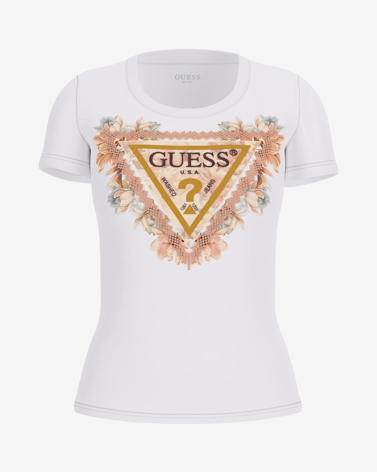 T-shirt SS TRIANGLE FLOWERS TEE