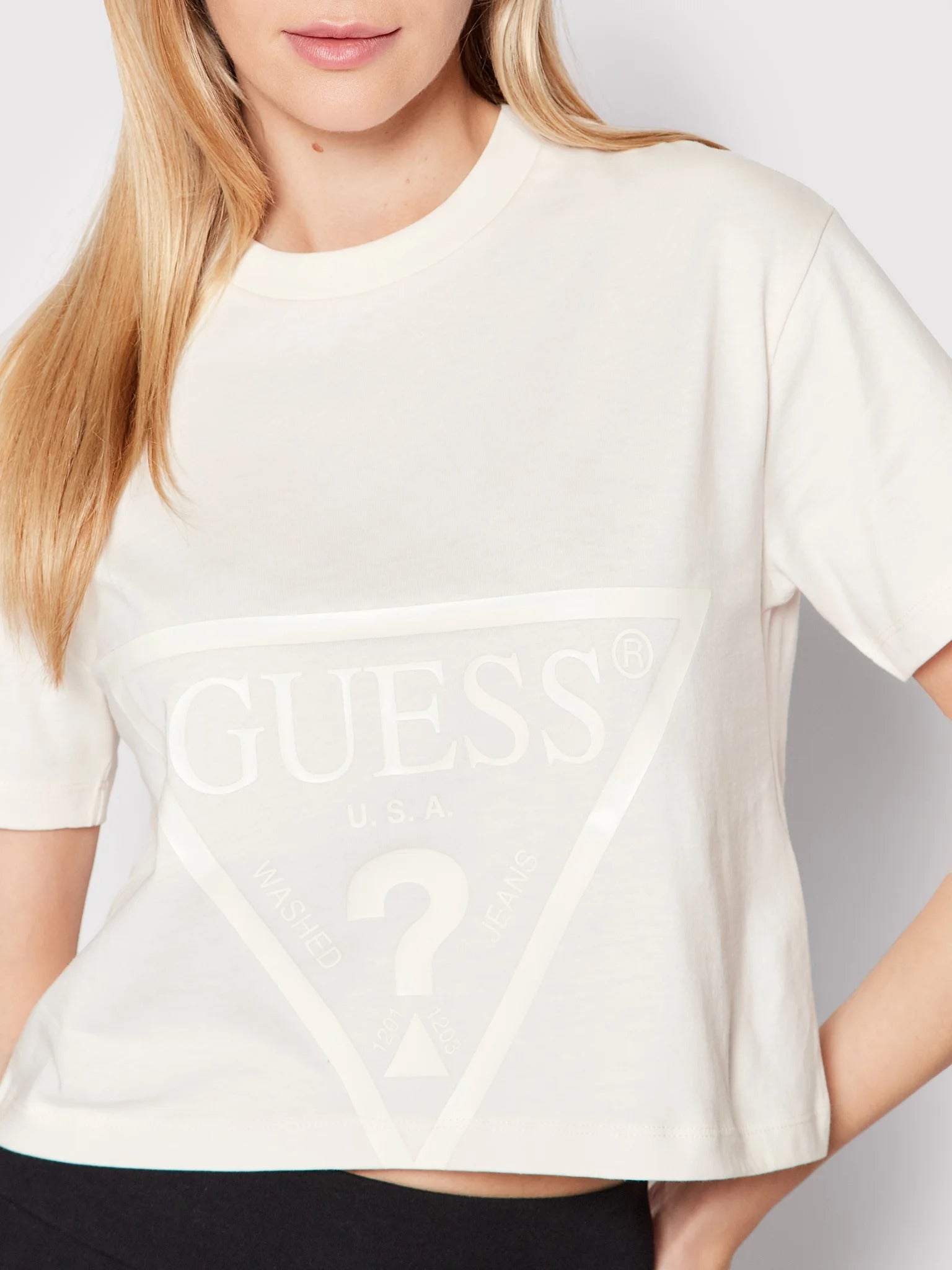 T-shirt Guess V2YI06K8HM0 ADELE CROP