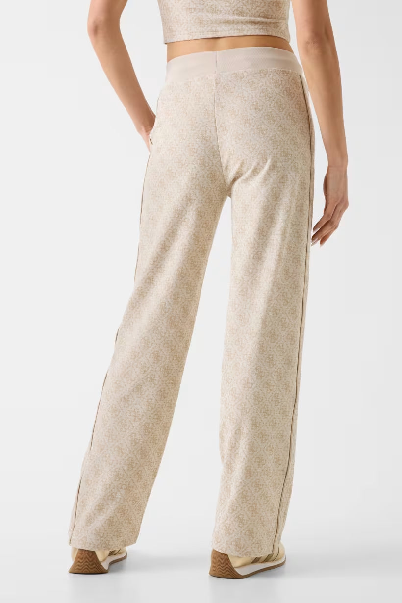 Pantaloni Guess V6YB02K4783 4G ALLOVER JACQUARD WIDE LEG P