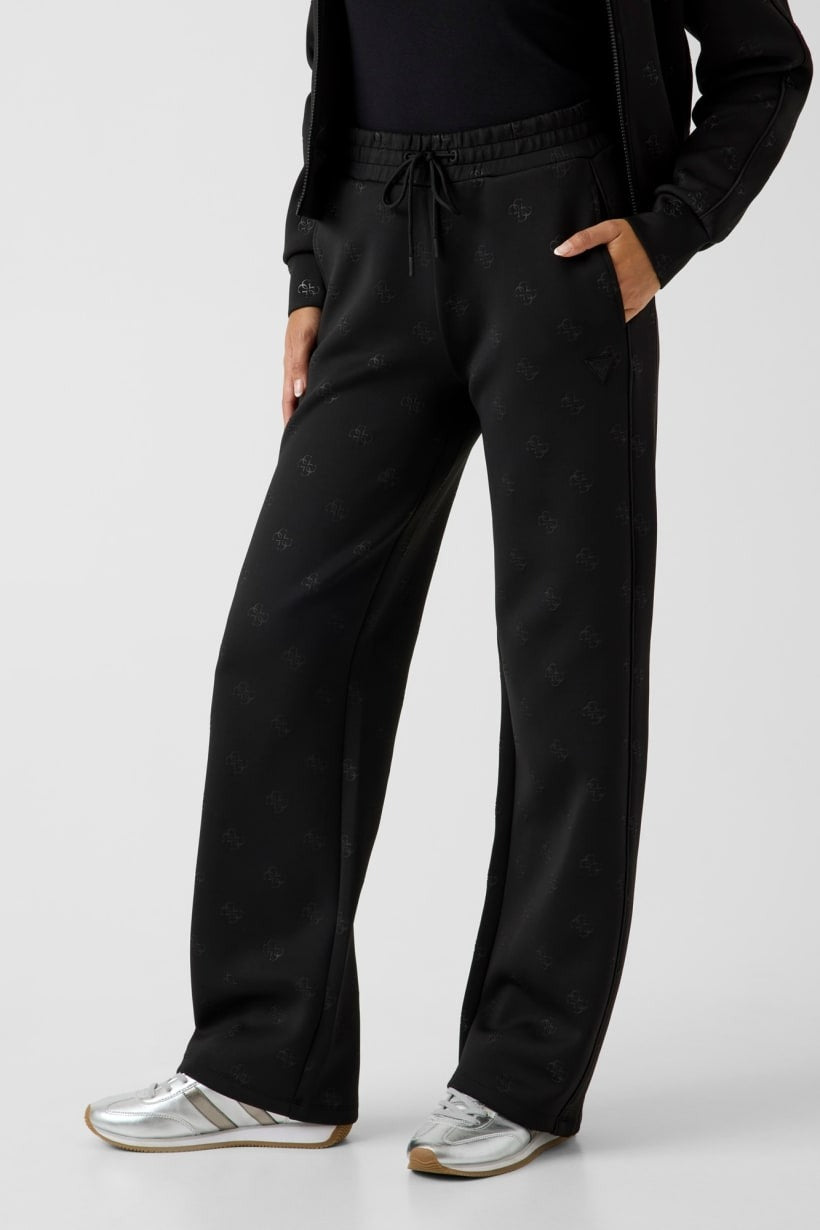 Pantaloni Guess V6YB10K4295 CALISTA 4G WIDE LEG PANTS