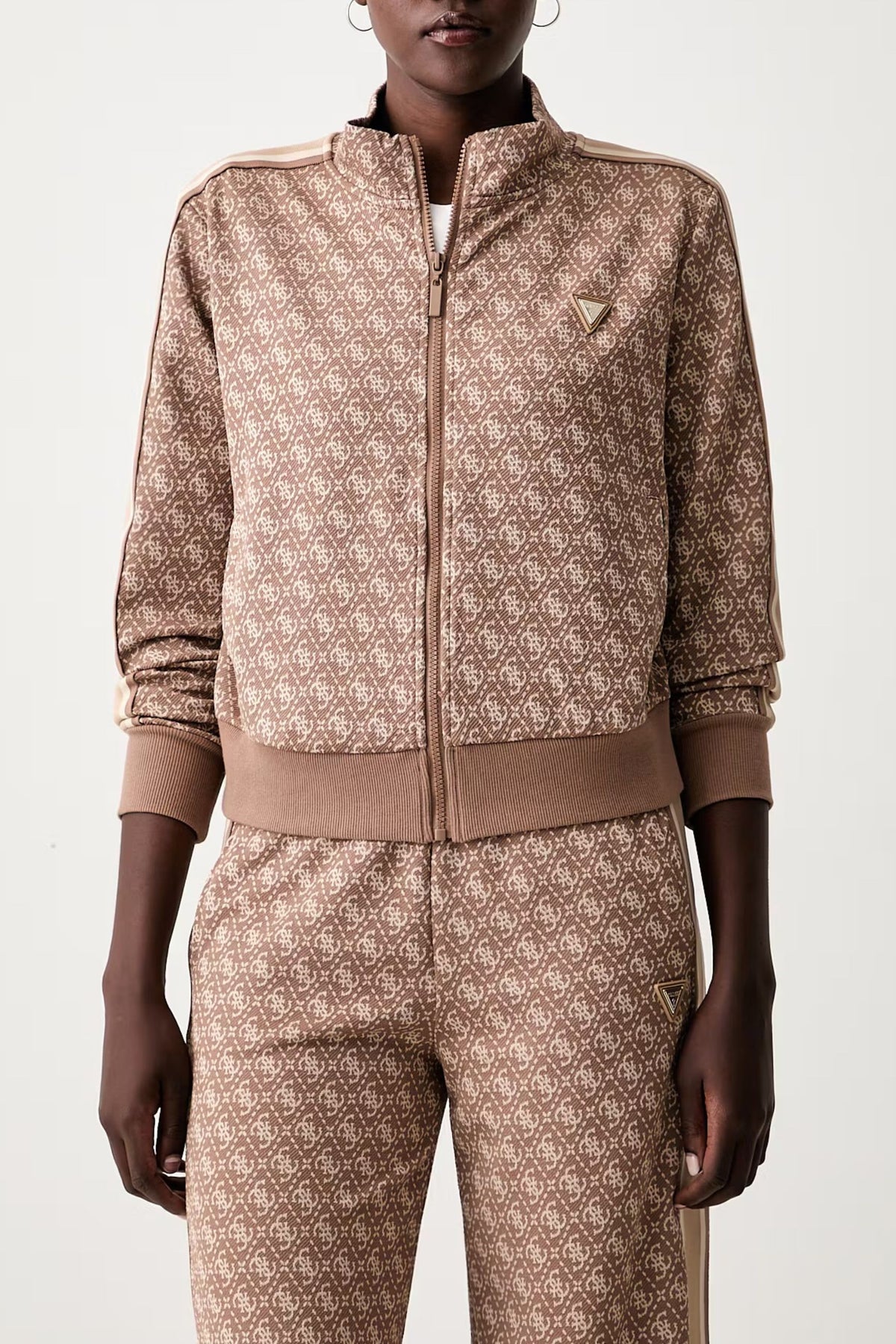 Felpe Guess V6YQ28K5183 4G ALLOVER JACQUARD FULL ZIP