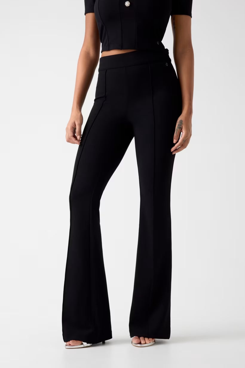 Pantaloni Guess W4YB01KCBO2 NEW FLARED EVELINA PANT