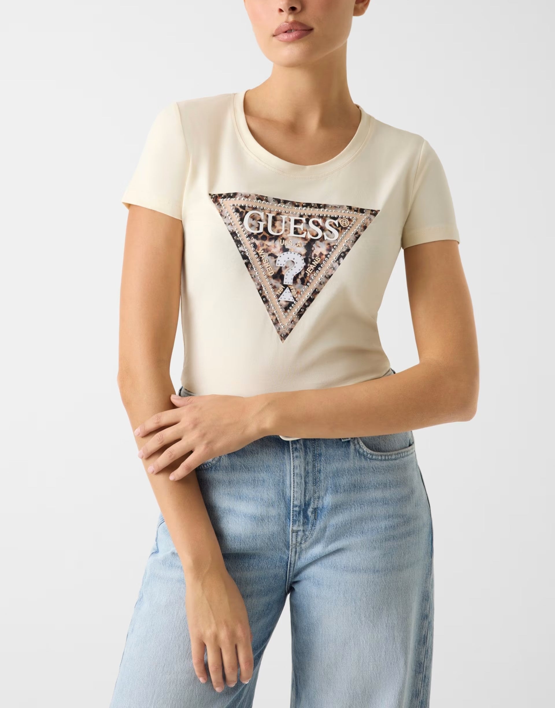 T-shirt Guess W6RI32J1314 SS CN LEO TRIANGLE