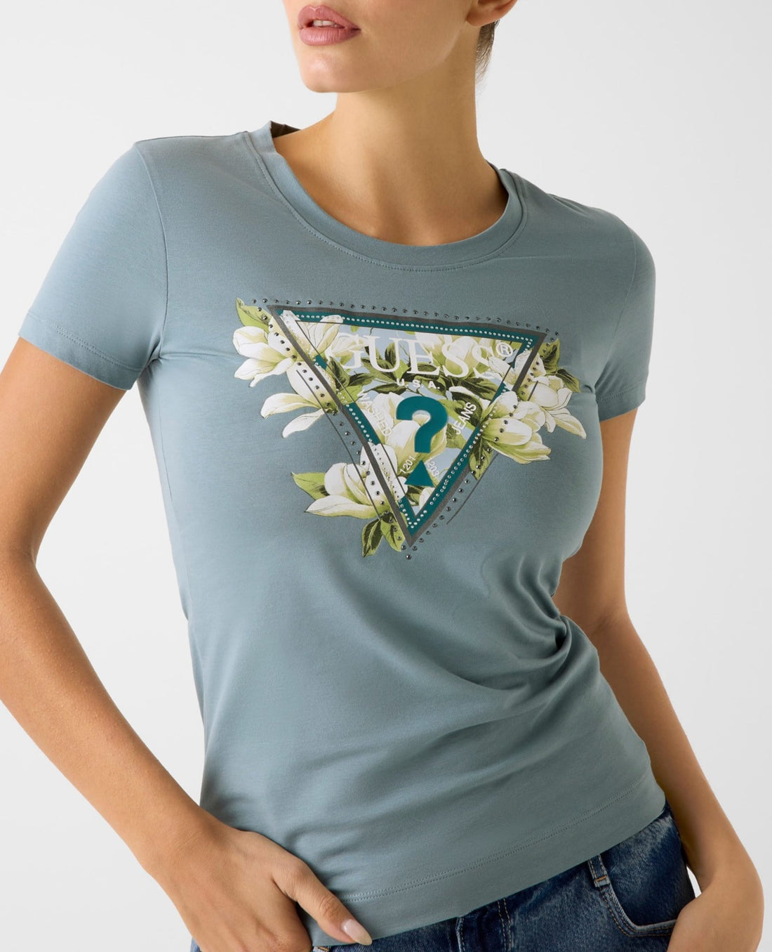 T-shirt Guess W6RI35J1314 SS CN CAMELIA TRIANGLE TEE