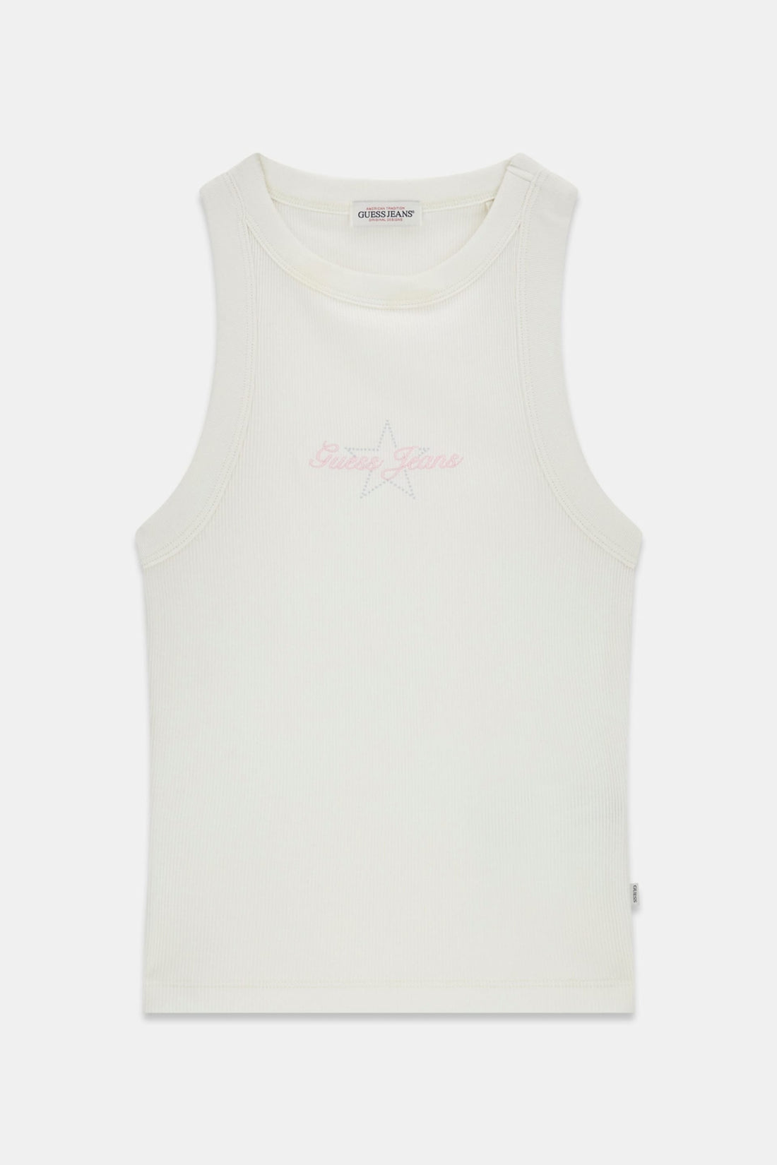 Canotte Guess W6RP23KA0H GJ PATCH HALTER TANK - foto indossata