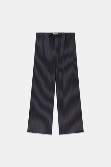 Pantaloni Guess W6YB08W2829 GJ PULL-ON PINSTRIPE WIDE LEG