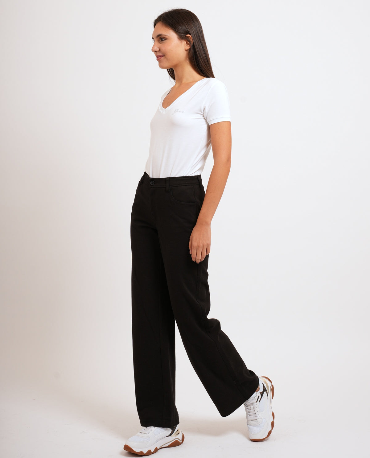 Pantaloni Guess W6YB09K4216 GJ 5 POCKET WIDE LEG