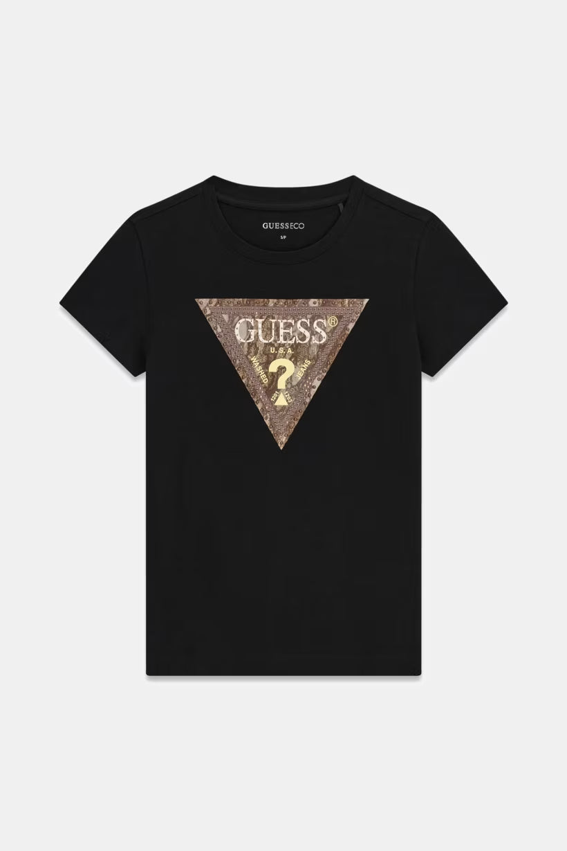 T-shirt Guess W6YI31K4350 SNAKE TRIANGLE TEE