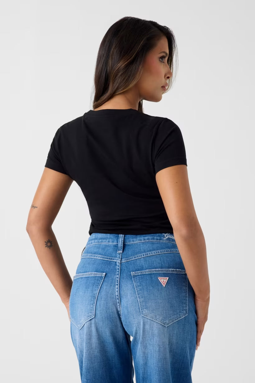 T-shirt Guess W6YI31K4350 SNAKE TRIANGLE TEE
