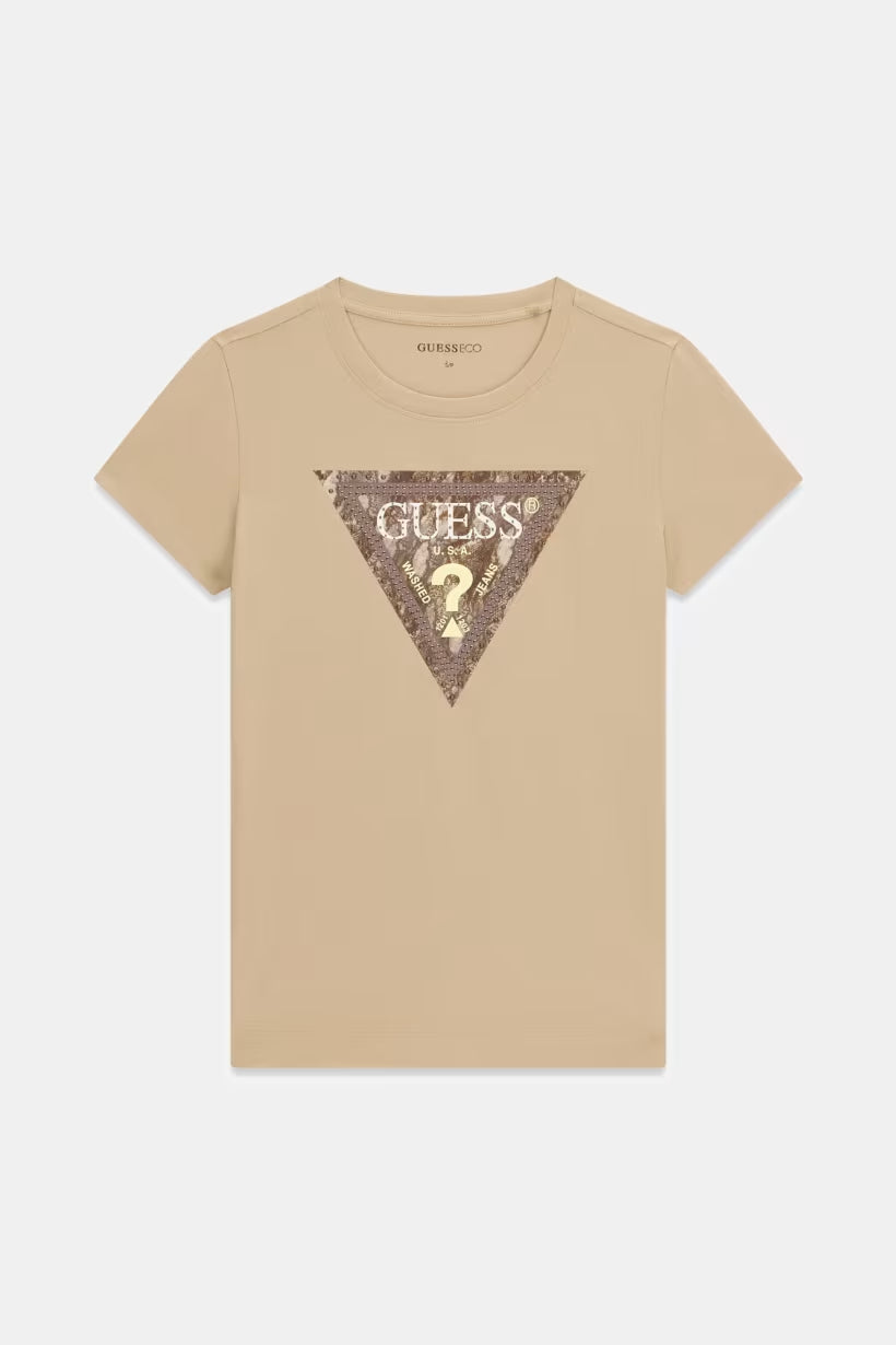 T-shirt Guess W6YI31K4350 SNAKE TRIANGLE TEE