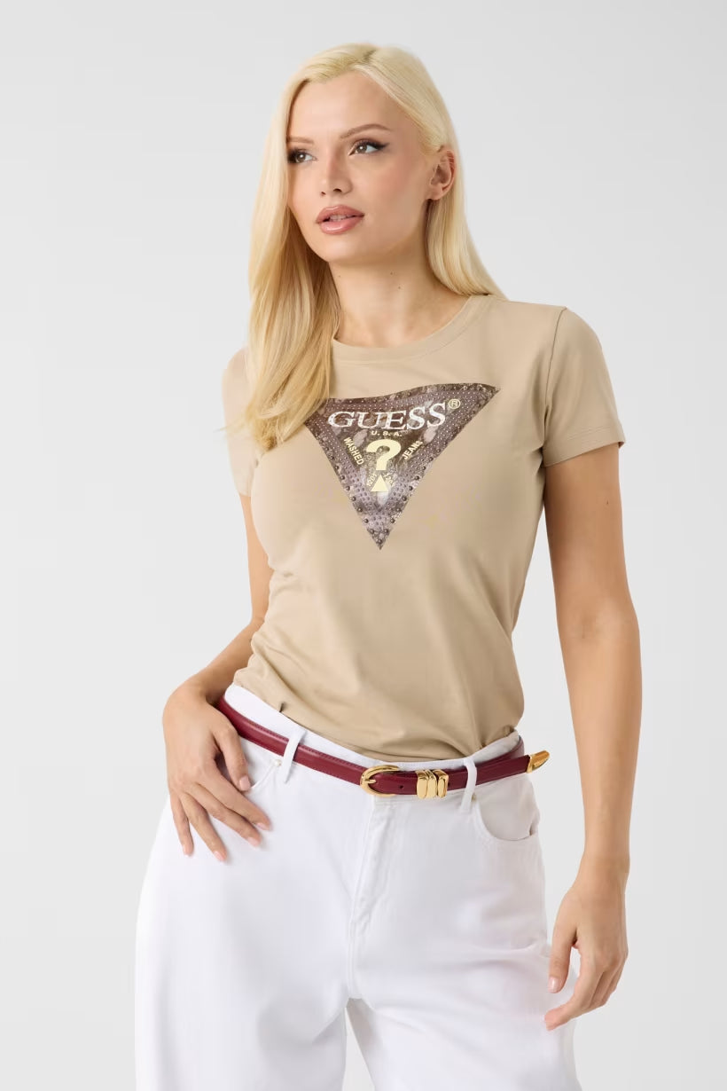 T-shirt Guess W6YI31K4350 SNAKE TRIANGLE TEE