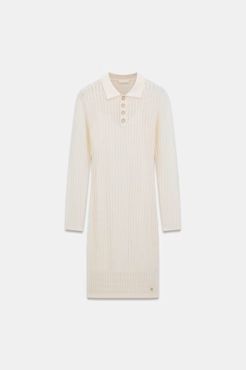 Vestiti Guess W6YK31Z0954 LS POLO MELISSA SWTR DRESS