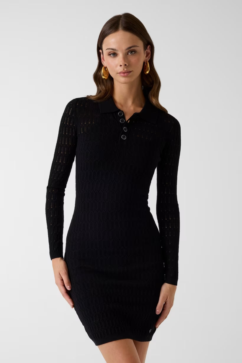 Vestiti Guess W6YK31Z0954 LS POLO MELISSA SWTR DRESS