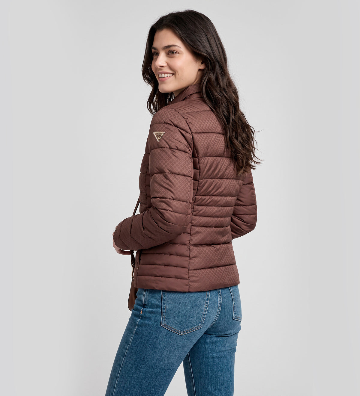 Giubbotti Guess W6YL16W2891 NEW VONA BLOCK EMBOSSED