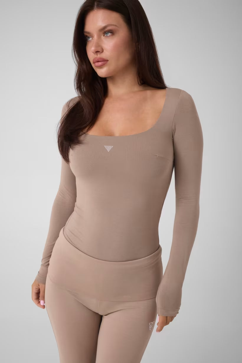 Body Guess W6YP21K4356  LS SQUARE NK LARISSA BODY