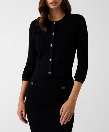 Cardigan Guess W6YR26Z0973 LS CN CARMEN CARDIGAN SWTR