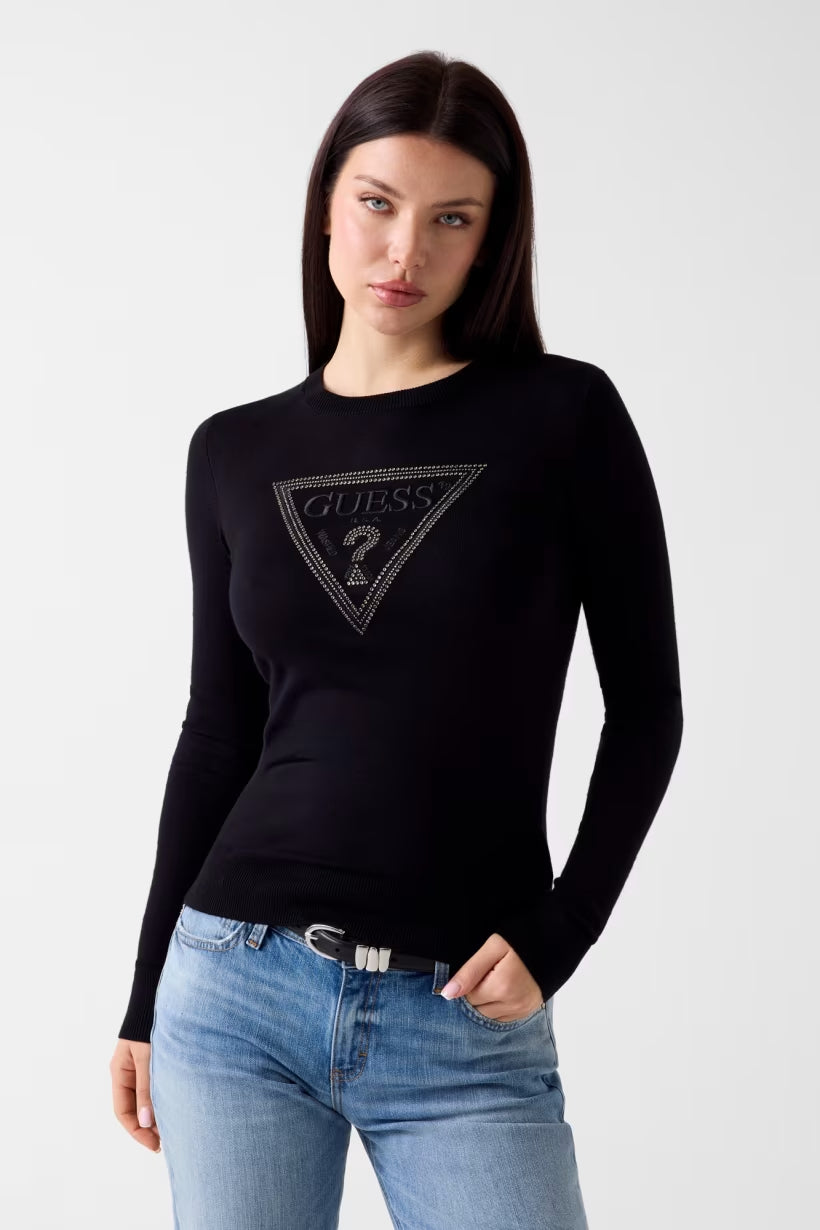 Maglia Guess W6YR28Z0976  KATIE TRIANGLE LOGO SWTR