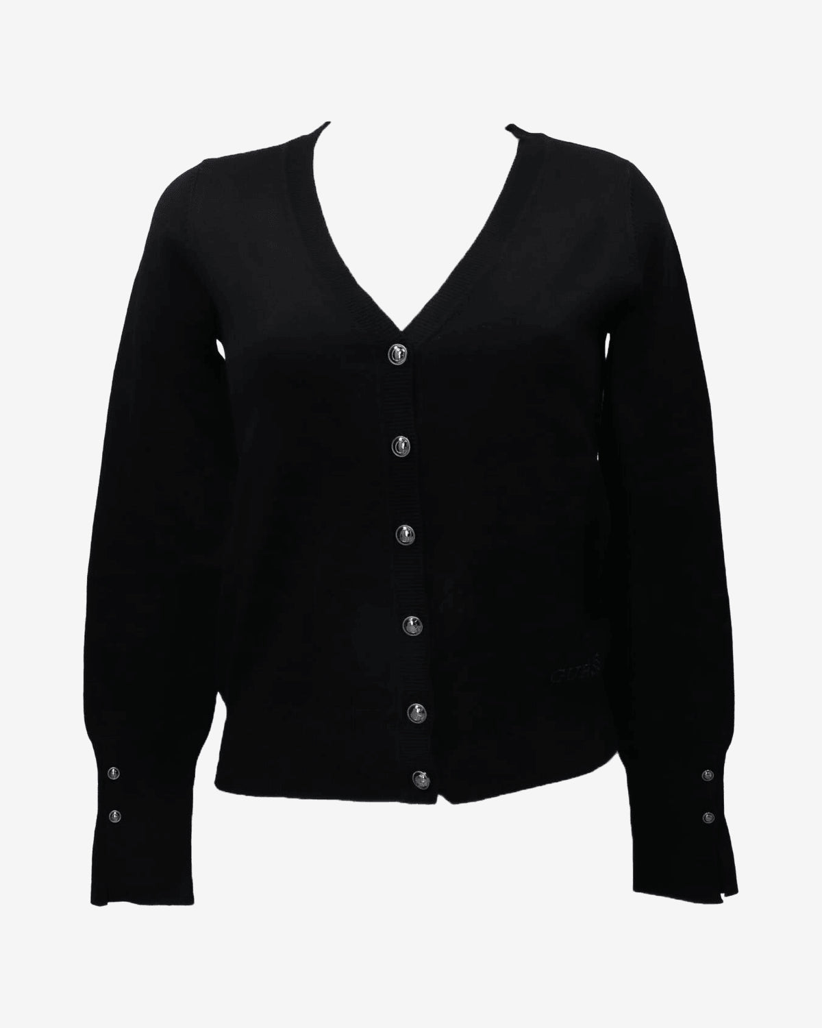 Cardigan Guess Nero Cotone Donna