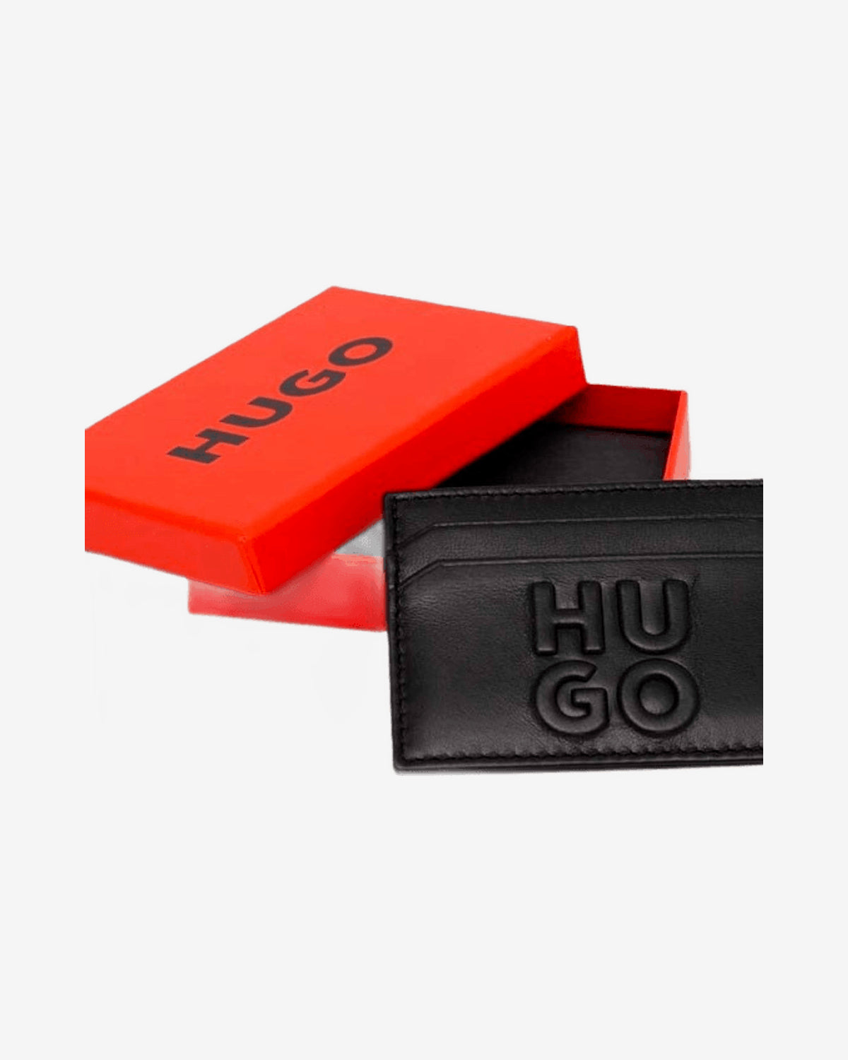 Portacarte Hugo Pelle Nero Uomo
